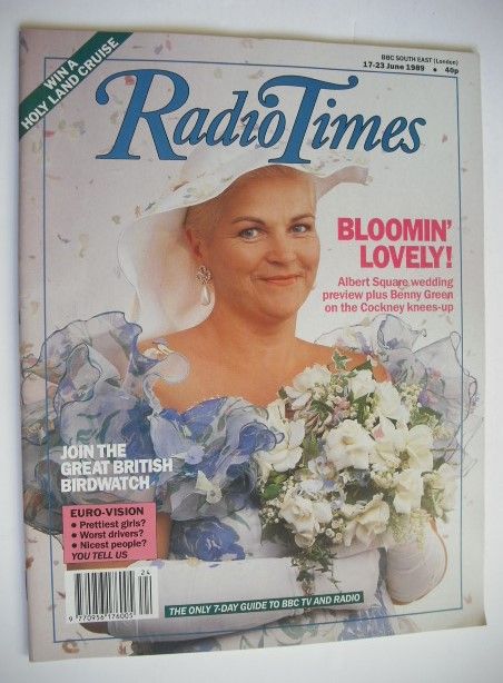 <!--1989-06-17-->Radio Times magazine - Pam St Clement cover (17-23 June 19