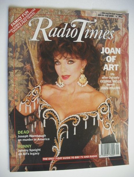 Radio Times magazine - Joan Collins cover (22-28 July 1989)