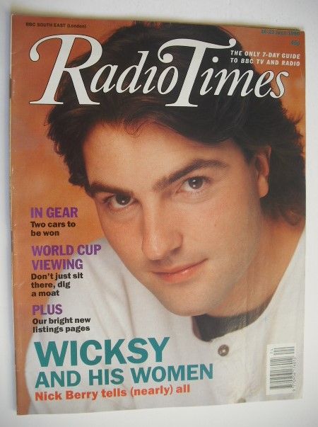Radio Times magazine - Nick Berry cover (16-22 June 1990)
