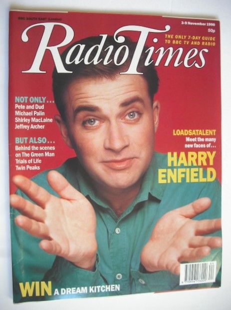 Radio Times magazine - Harry Enfield cover (3-9 November 1990)