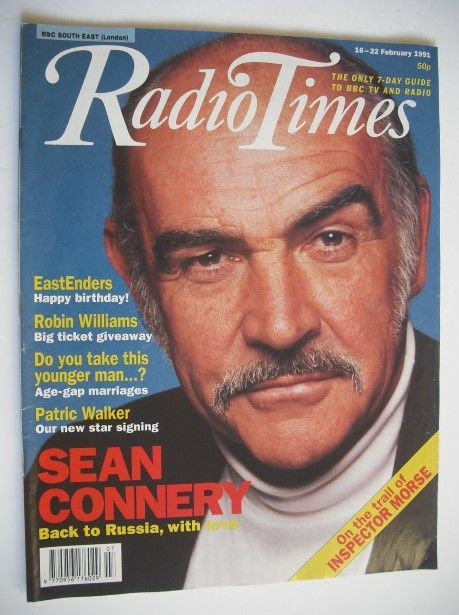 Radio Times magazine - Sean Connery cover (16-22 February 1991)