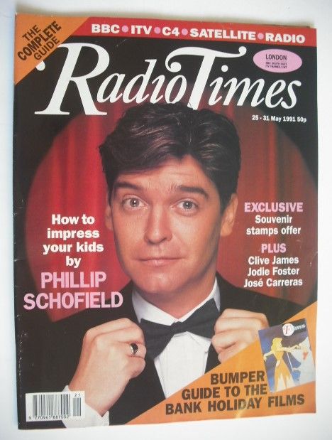Radio Times magazine - Phillip Schofield cover (25-31 May 1991)