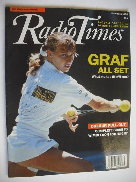 Radio Times magazine - Steffi Graf cover (23-29 June 1990)