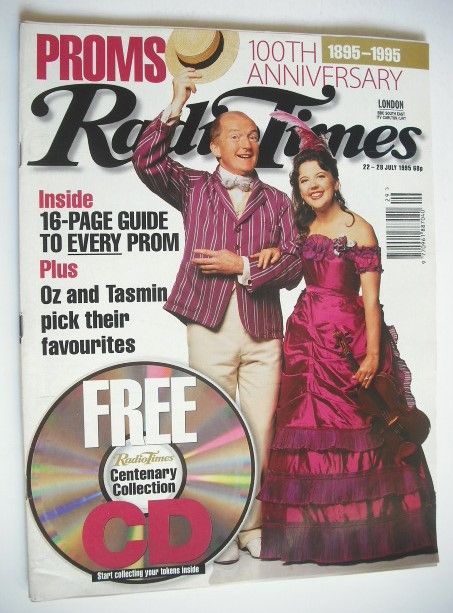 Radio Times magazine - Oz Clarke and Tasmin Little cover (22-28 July 1995)