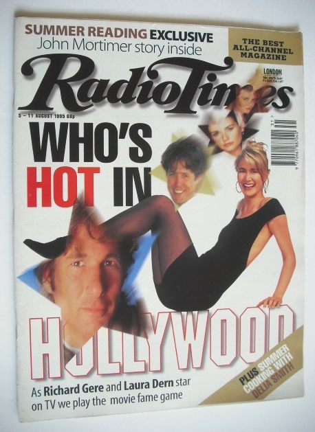 Radio Times magazine - Who's Hot In Hollywood cover (5-11 August 1995)