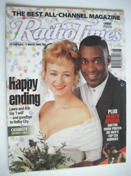 Radio Times magazine - Patrick Robinson and Lizzy McInnerny (24 February-1 March 1996)