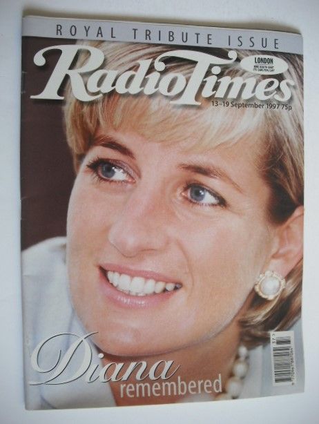 Radio Times magazine - Princess Diana cover (13-19 September 1997)