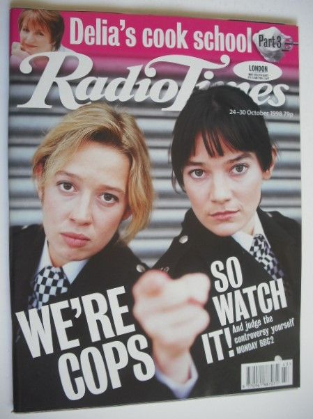 Radio Times magazine - Katy Cavanagh and Clare McGlinn cover (24-30 October 1998)