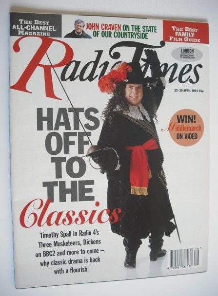 <!--1994-04-23-->Radio Times magazine - Timothy Spall cover (23-29 April 19