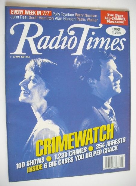 <!--1994-05-07-->Radio Times magazine - Sue Cook and Nick Ross cover (7-13 