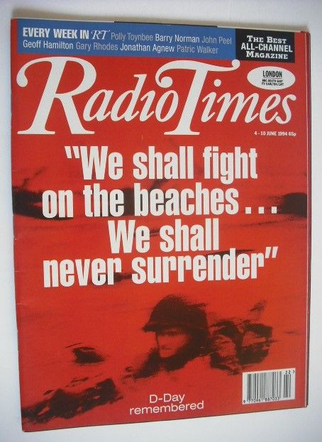 Radio Times magazine - D-Day Remembered cover (4-10 June 1994)