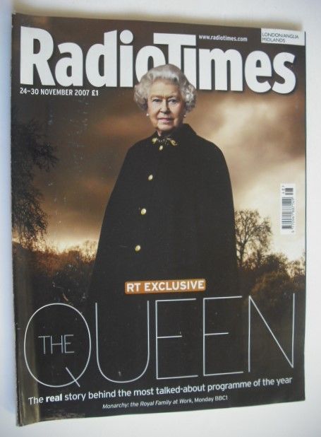 <!--2007-11-24-->Radio Times magazine - The Queen cover (24-30 November 200