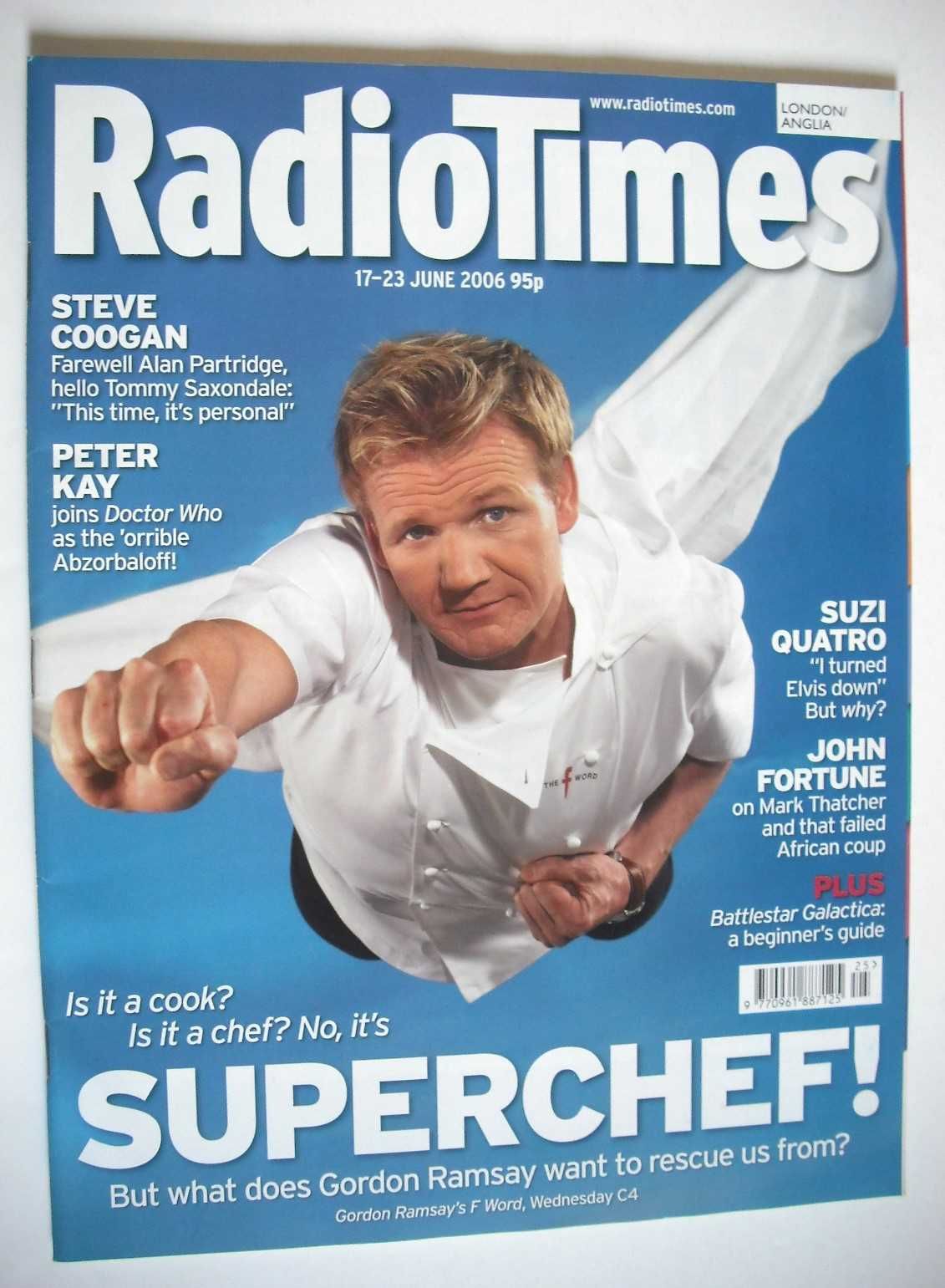 <!--2006-06-17-->Radio Times magazine - Gordon Ramsay cover (17-23 June 200