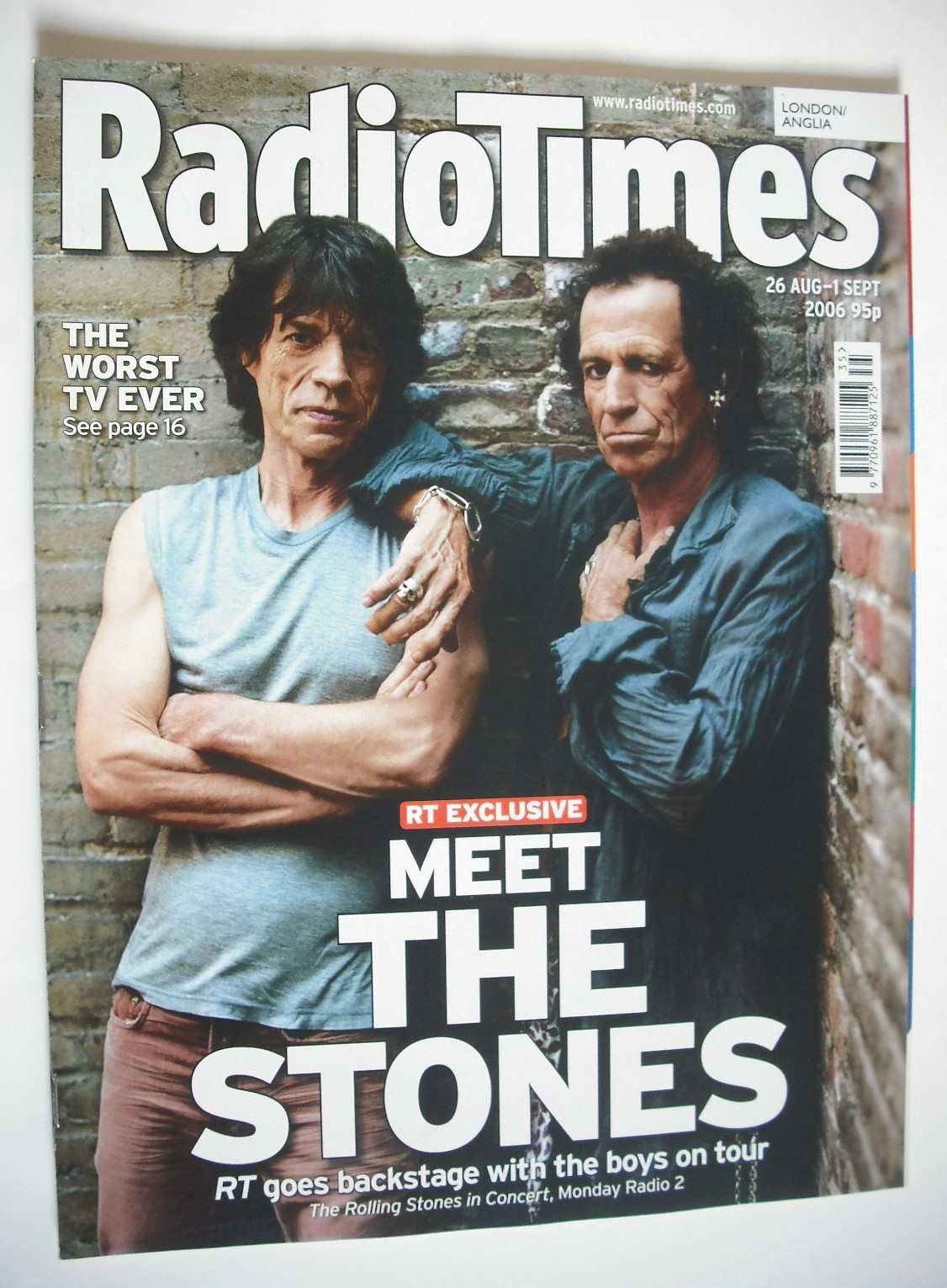 <!--2006-08-26-->Radio Times magazine - Mick Jagger and Keith Richards cove