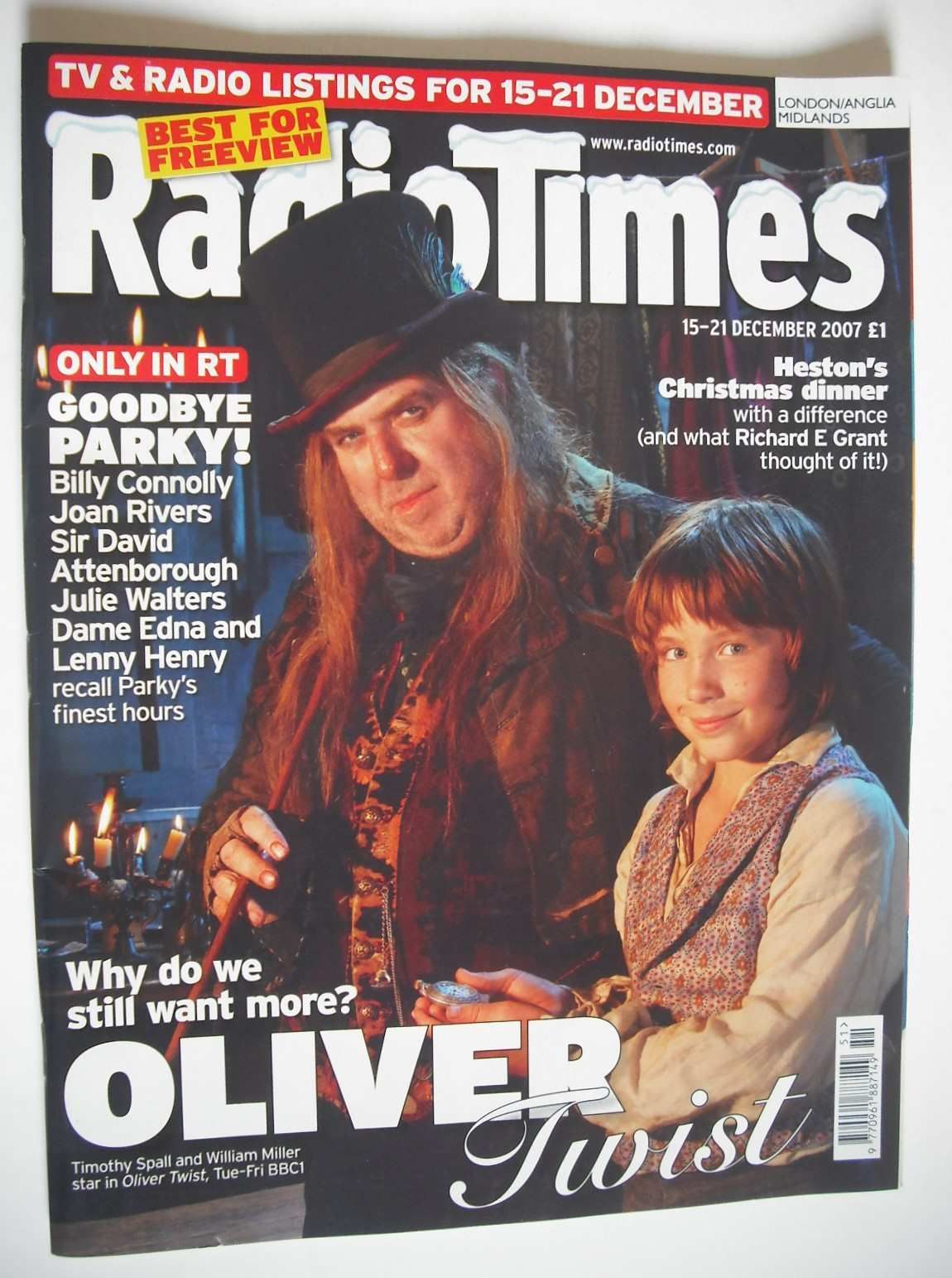 <!--2007-12-15-->Radio Times magazine - Timothy Spall and William Miller co