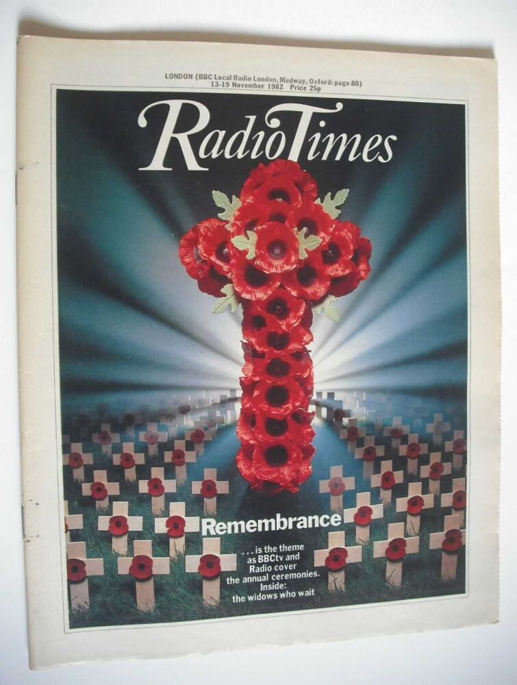 <!--1982-11-13-->Radio Times magazine - Remembrance cover (13-19 November 1