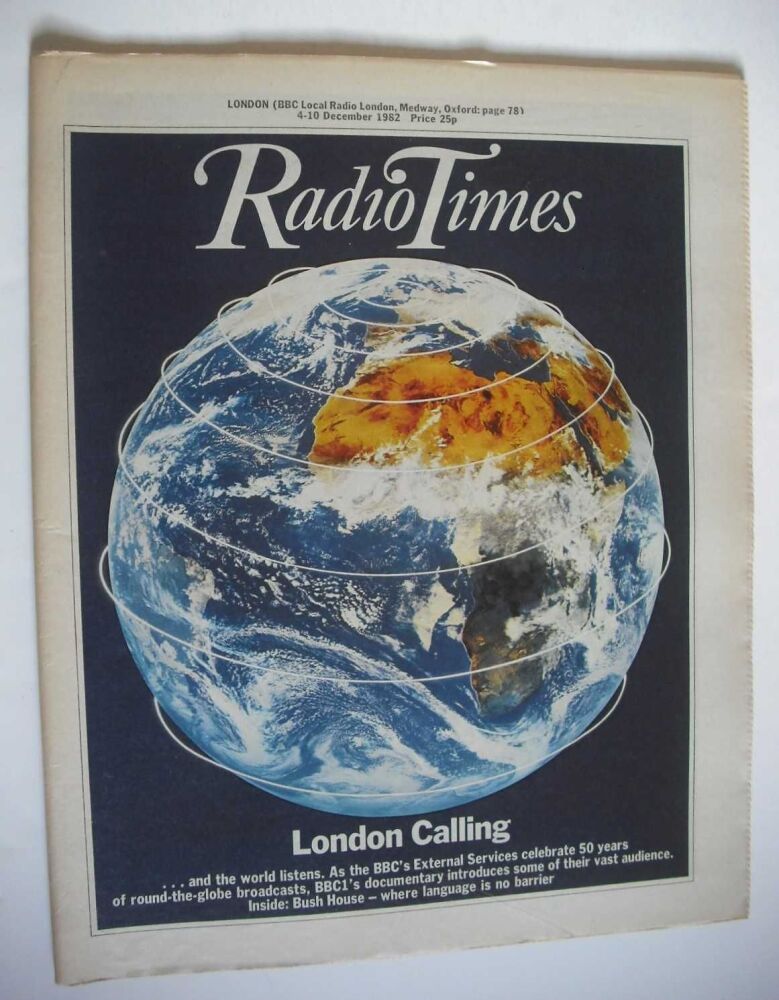 <!--1982-12-04-->Radio Times magazine - London Calling cover (4-10 December