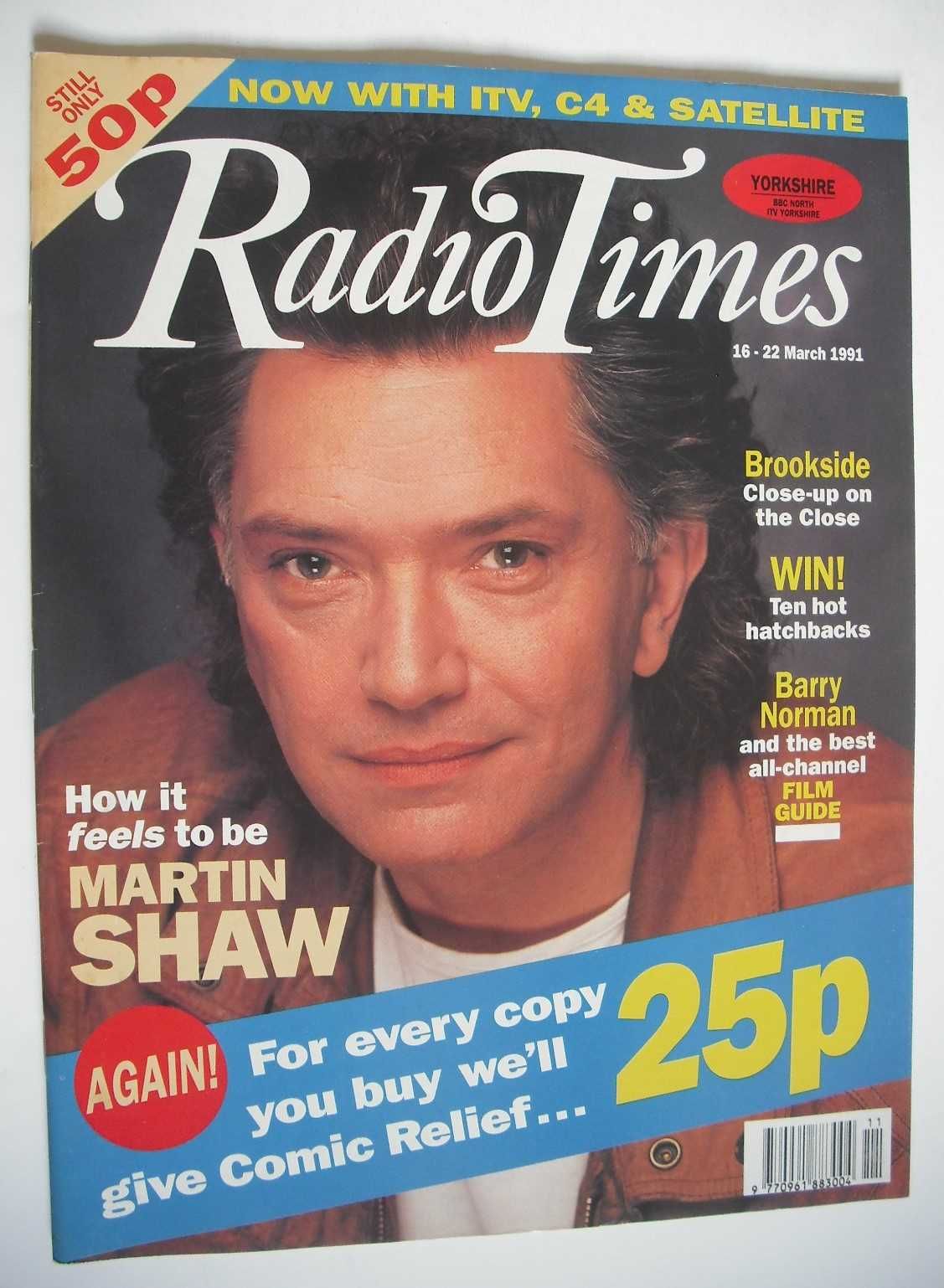<!--1991-03-16-->Radio Times magazine - Martin Shaw cover (16-22 March 1991