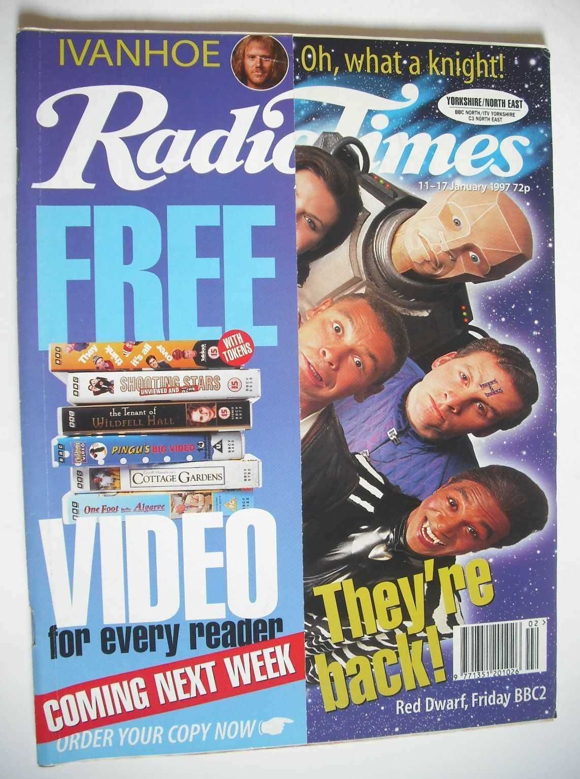 <!--1997-01-11-->Radio Times magazine - Red Dwarf cover (11-17 January 1997