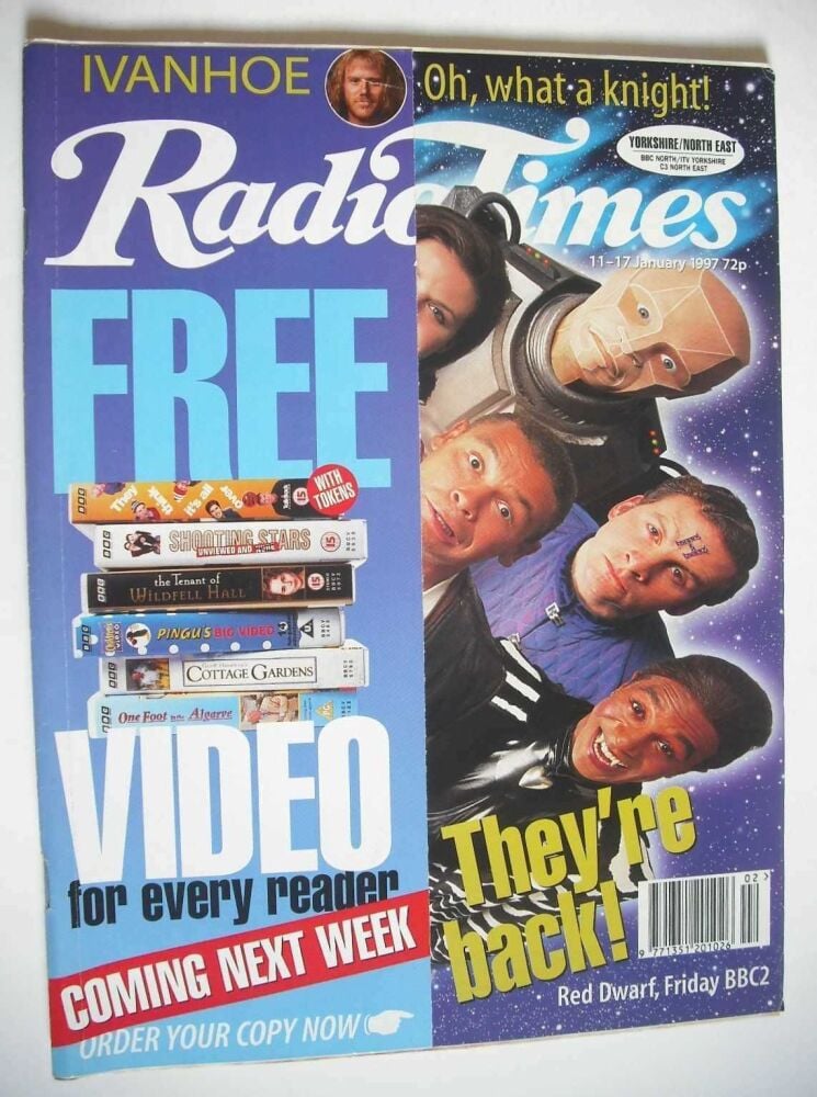 Radio Times magazine - Red Dwarf cover (11-17 January 1997)