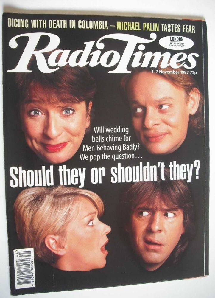 Radio Times magazine - Men Behaving Badly cover (1-7 November 1997)