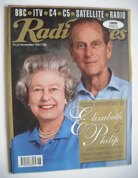 Radio Times magazine - Queen Elizabeth II and Prince Philip cover (15-21 November 1997)
