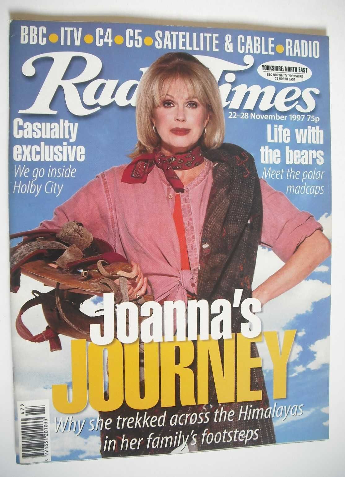 <!--1997-11-22-->Radio Times magazine - Joanna Lumley cover (22-28 November