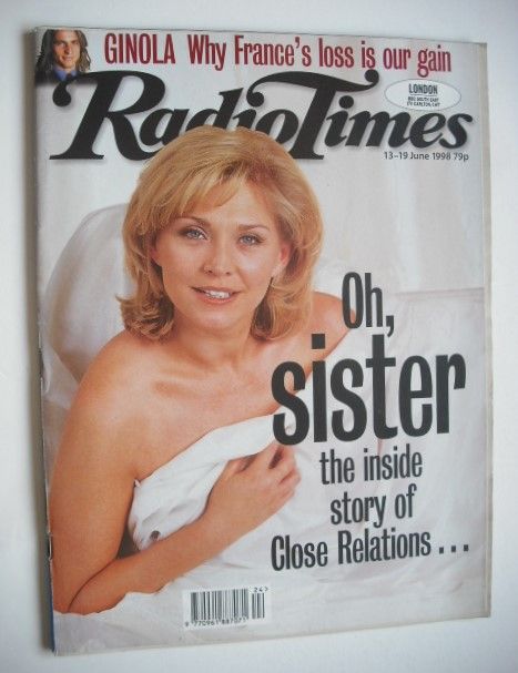 <!--1998-06-13-->Radio Times magazine - Amanda Redman cover (13-19 June 199