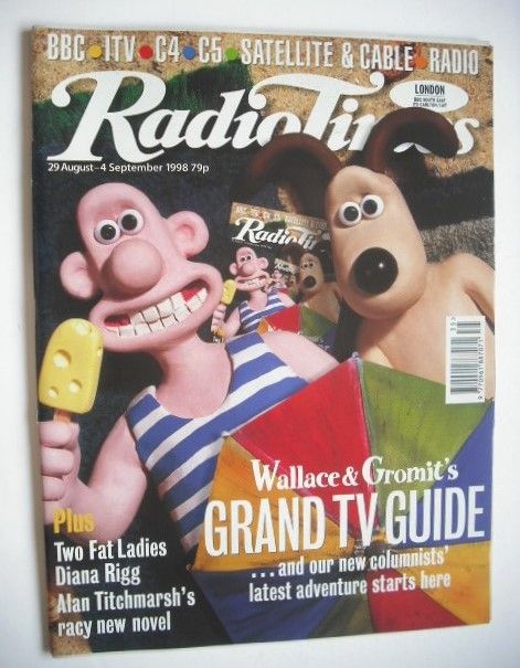 Radio Times magazine - Wallace and Gromit cover (29 August - 4 September 1998)