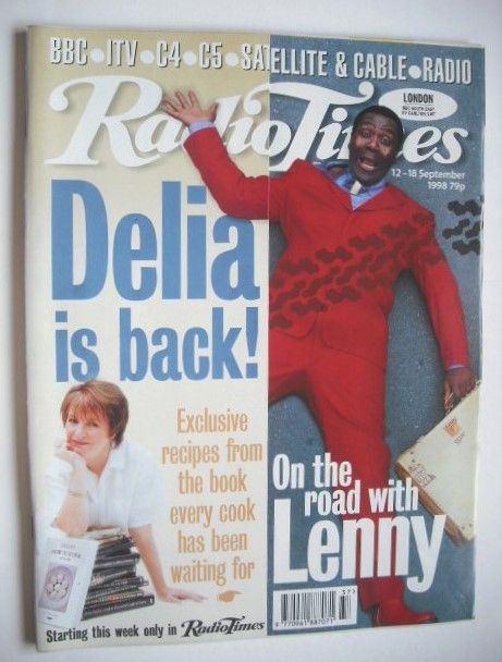 <!--1998-09-12-->Radio Times magazine - Lenny Henry cover (12-18 September 