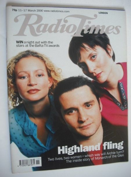 Radio Times magazine - Alastair Mackenzie, Lorraine Pilkington and Anna Wilson-Jones cover (11-17 March 2000)