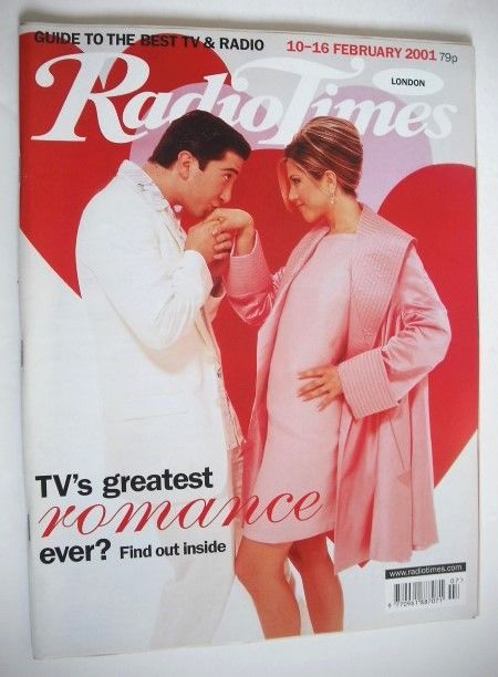 Radio Times magazine - David Schwimmer and Jennifer Aniston cover (10-16 February 2001)