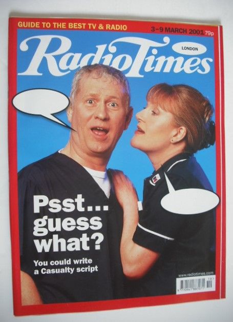 <!--2001-03-03-->Radio Times magazine - Derek Thompson and Cathy Shipton co