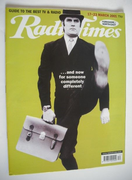 <!--2001-03-17-->Radio Times magazine - John Cleese cover (17-23 March 2001