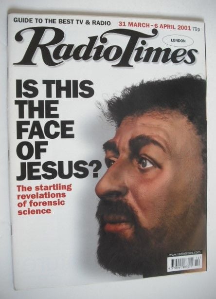 Radio Times magazine - Is This The Face Of Jesus cover (31 March-6 April 2001)