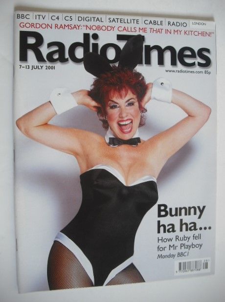 Radio Times magazine - Ruby Wax cover (7-13 July 2001)