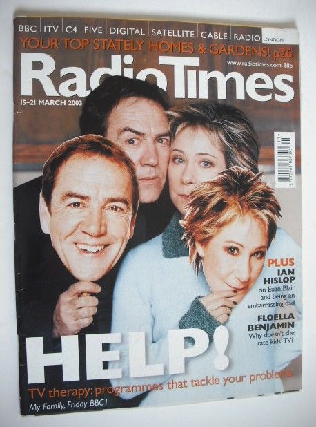 Radio Times magazine - Robert Lindsay and Zoe Wanamaker cover (15-21 March 2003)