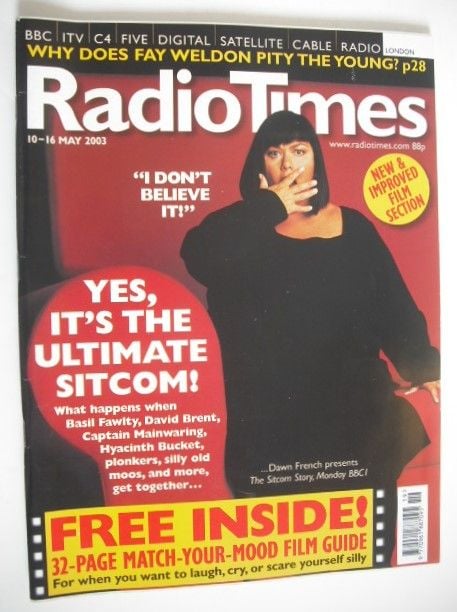 Radio Times magazine - Dawn French cover (10-16 May 2003)
