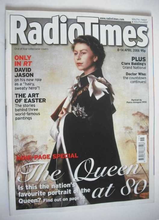 <!--2006-04-08-->Radio Times magazine - The Queen cover (8-14 April 2006)