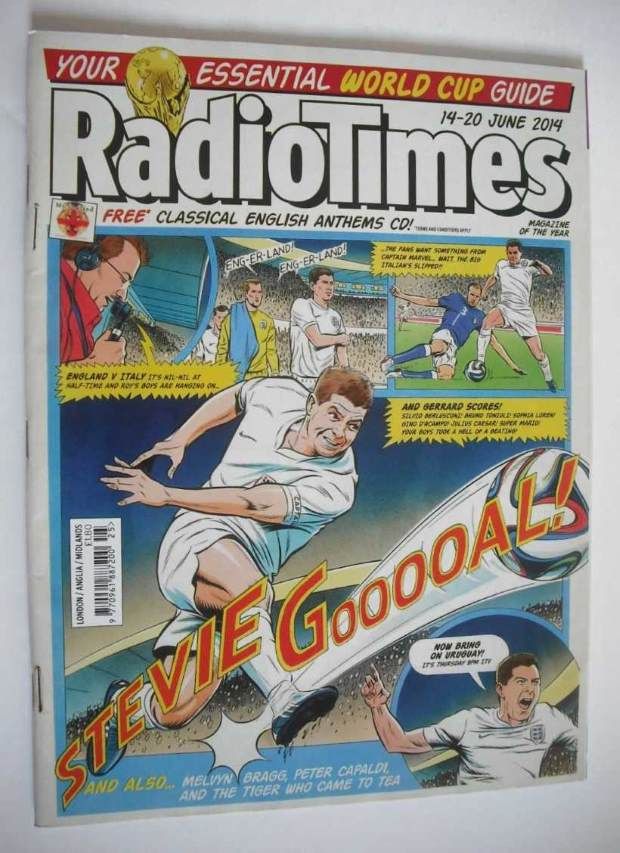 Radio Times magazine - Goal cover (14-20 June 2014)