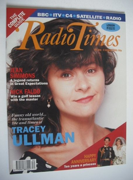 <!--1991-07-27-->Radio Times magazine - Tracey Ullman cover (27 July-2 Augu