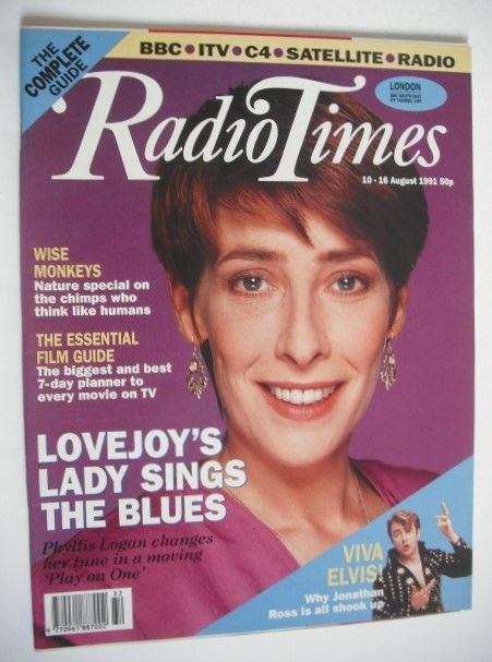 Radio Times magazine - Phyllis Logan cover (10-16 August 1991)