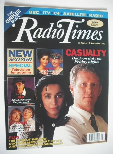 <!--1991-08-31-->Radio Times magazine - Casualty/Hospital Watch cover (31 A