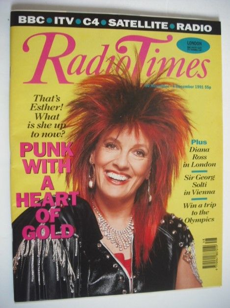 Radio Times magazine - Esther Rantzen cover (30 November - 6 December 1991)