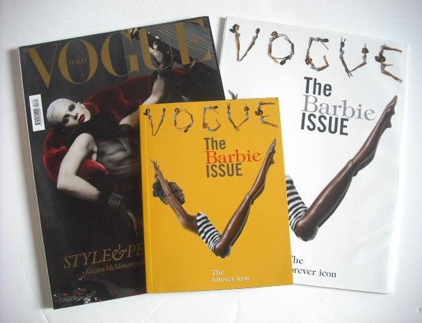 Vogue Italia magazine - July 2009 - Kristen McMenamy cover (and The Barbie Issue)