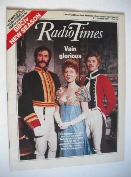 Radio Times magazine - Eve Matheson, Jack Klaff and Benedict Taylor cover (5-11 September 1987)