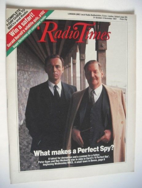 Radio Times magazine - Peter Egan and Ray McAnally cover (31 October - 6 November 1987)