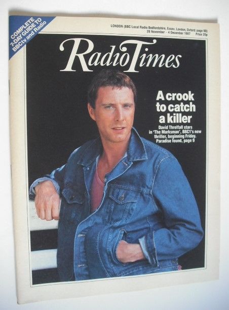 Radio Times magazine - David Threlfall cover (28 November - 4 December 1987)