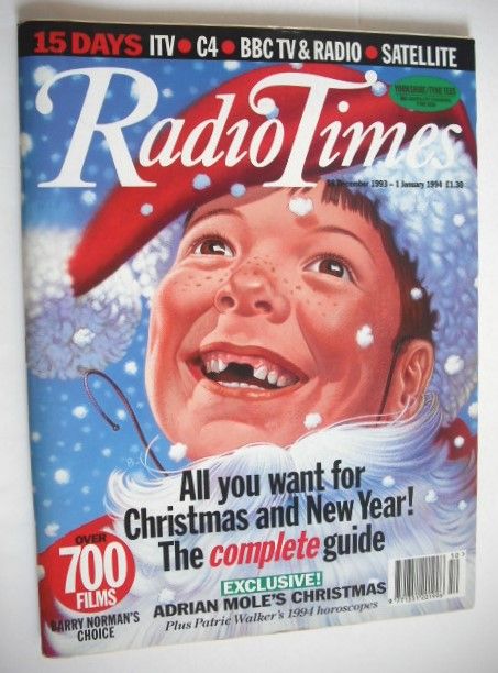Radio Times magazine - Christmas & New Year Issue (18 December 1993 - 1 January 1994, Yorkshire Edition)