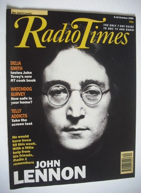 Radio Times magazine - John Lennon cover (6-12 October 1990)